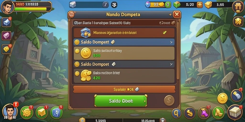 Tampilan grafis menawan dalam game.