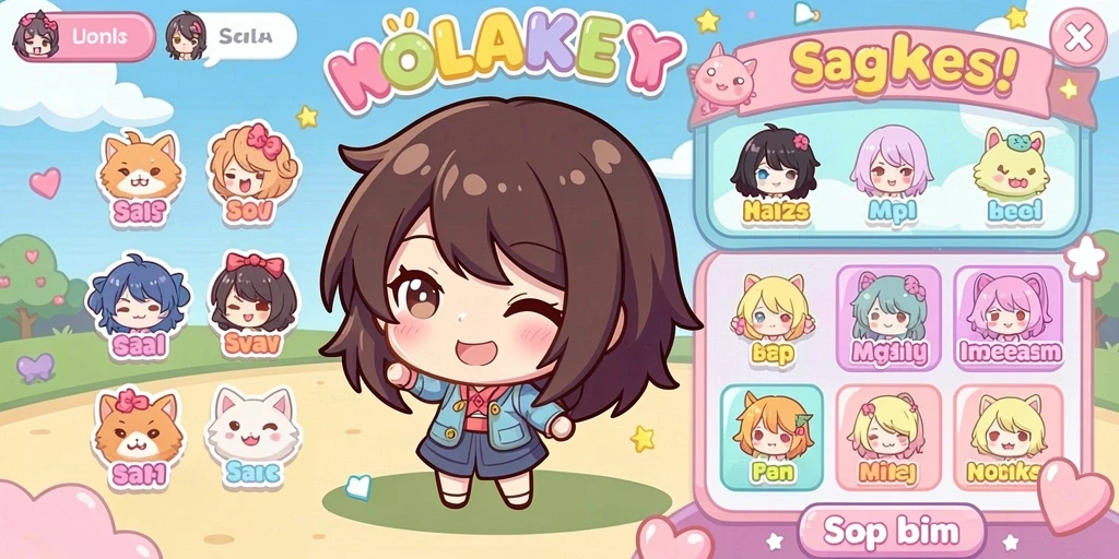 Tampilan awal game yang menarik dan menggugah selera.