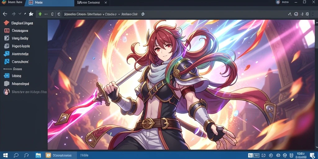 Screenshot menampilkan antarmuka permainan yang menarik.