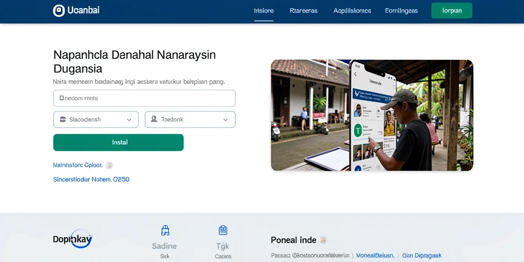 Tampilan awal aplikasi BUAH4D yang menawan.