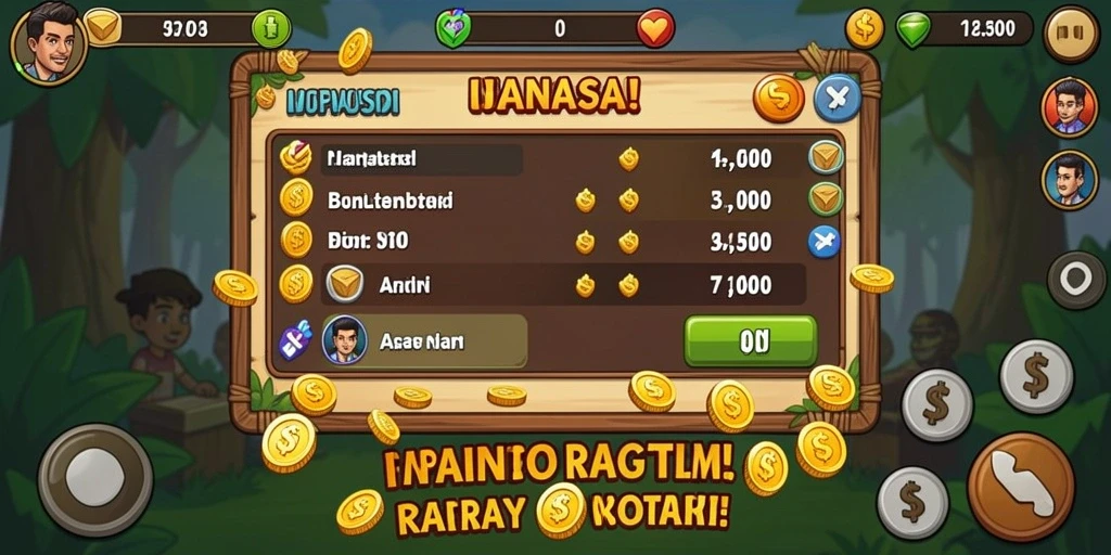 Tampilan karakter yang menarik dan detail.