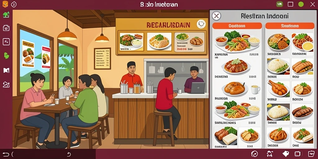 Tampilan menu utama yang menarik.