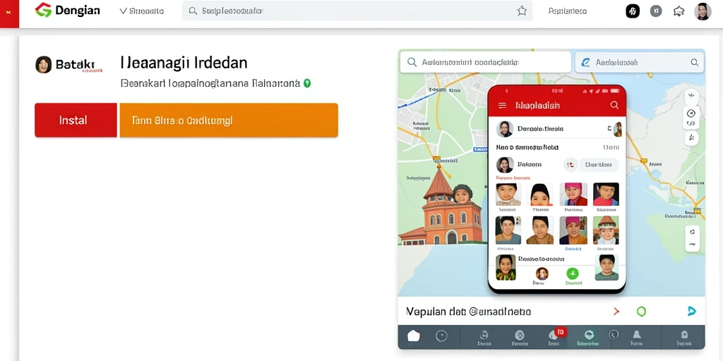 Screenshot 1 menunjukkan tampilan antarmuka utama permainan.