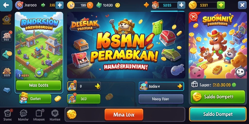 Screenshot menunjukkan pertarungan epik melawan monster besar.