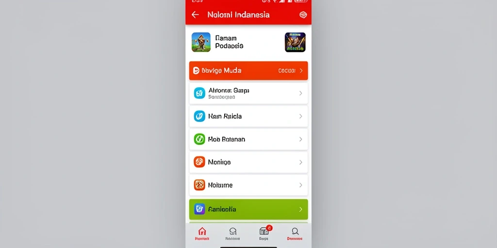 Tampilan antarmuka aplikasi yang menarik dan ramah pengguna.