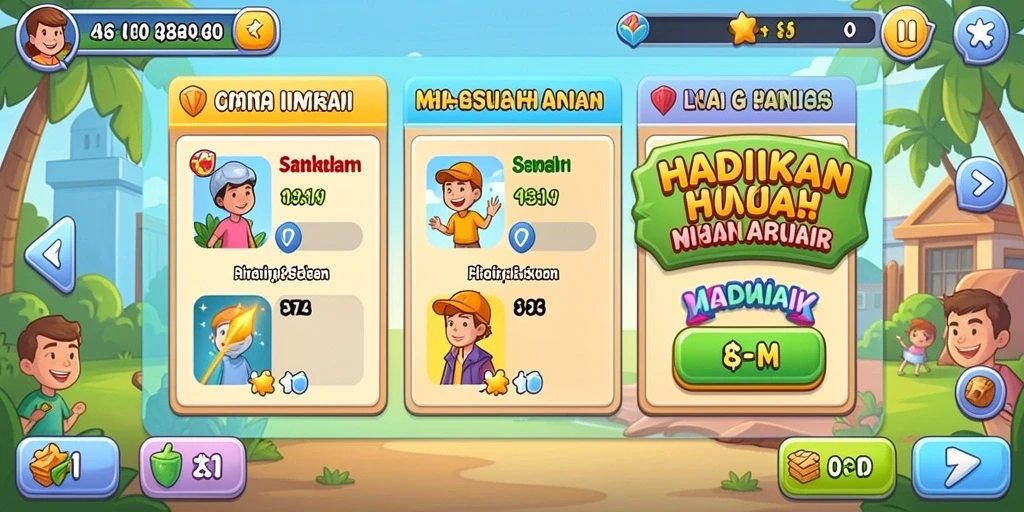 Tampilan awal X168 yang menarik dan penuh warna.