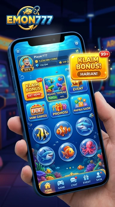 Pratinjau antarmuka emon777 — aplikasi APK resmi Android v3.9.7